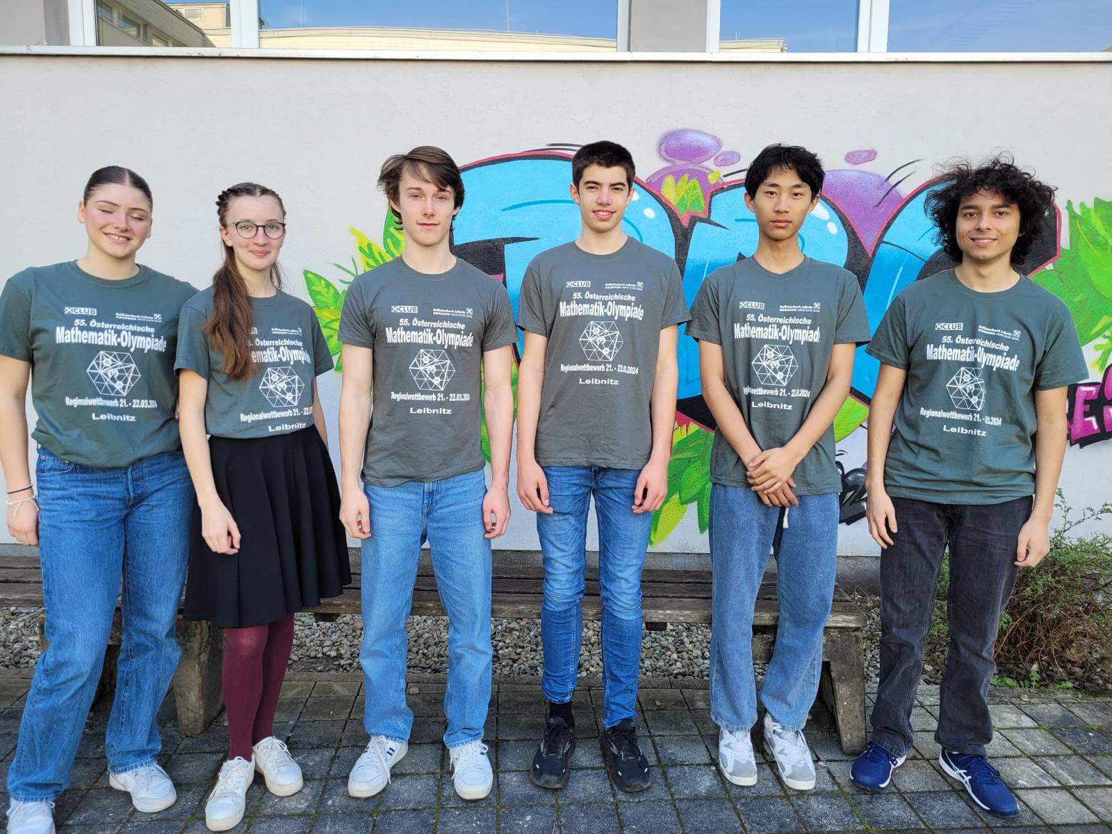 Students at an Austrian mathematics olympiad