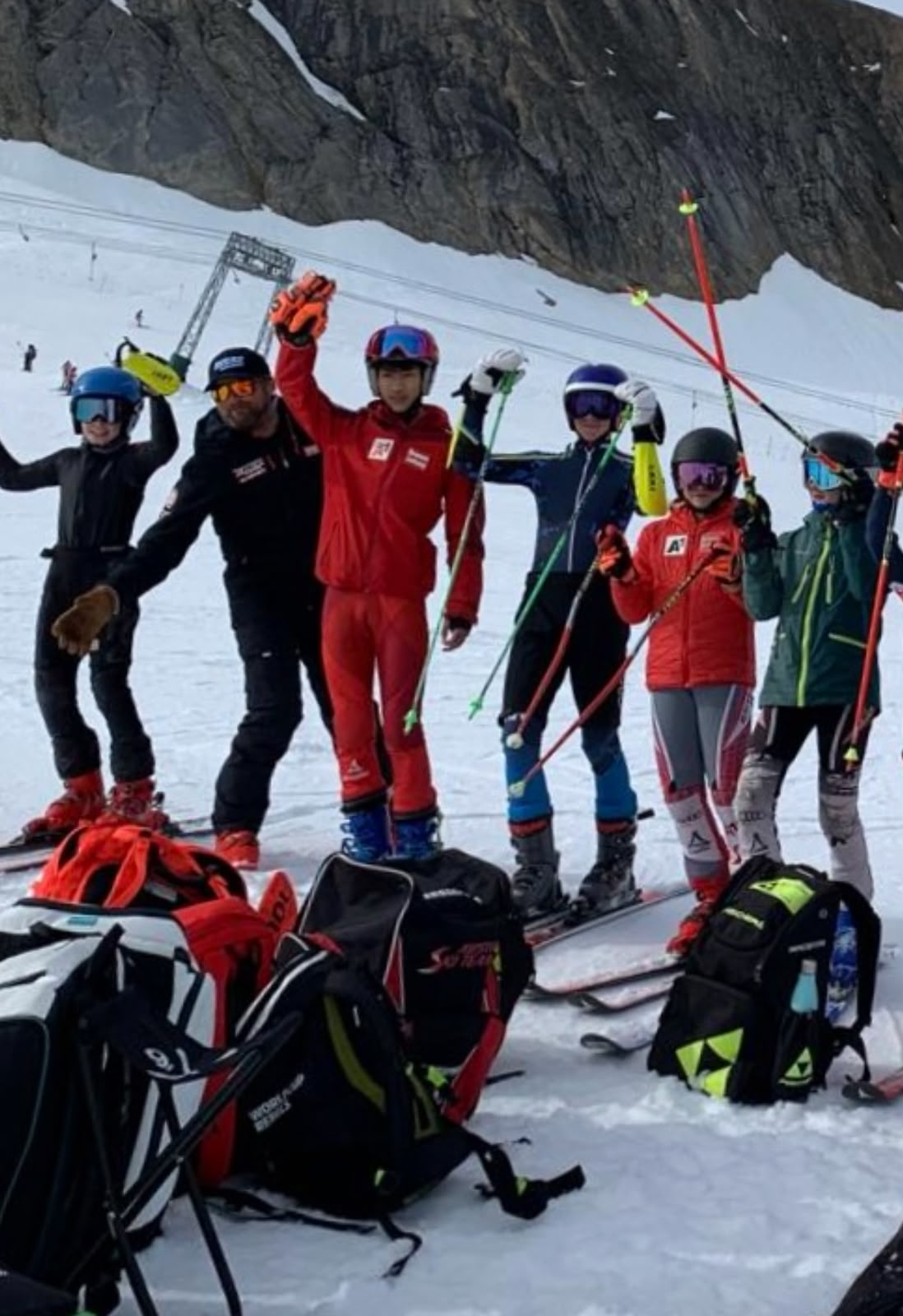 Ski training group
